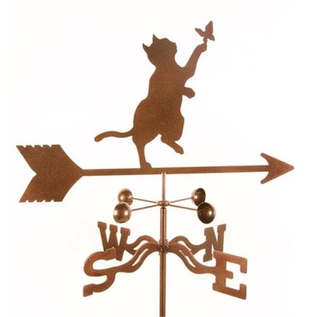 Ez Vane EZ Vane EZ1200-GR Cat & Butterfly Weathervane with Garden Mount EZ1200-GR